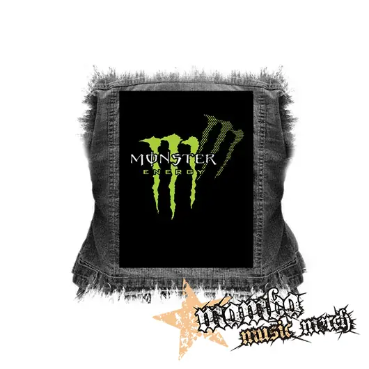 MONSTER ENERGY - Green Logo Honey Bee - chrbtová nášivka (36 x 27 cm)