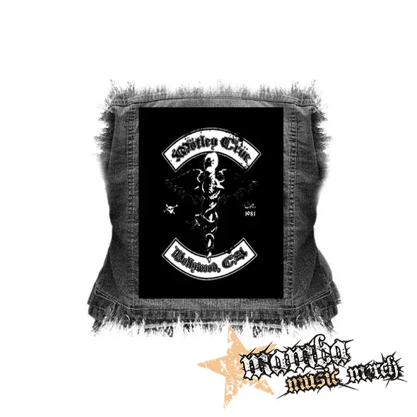 MOTLEY CRUE - Caduceus White - chrbtová nášivka (36 x 27 cm)
