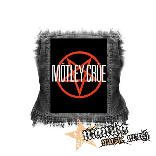 MOTLEY CRUE - Logo Pentagram - chrbtová nášivka (36 x 27 cm)