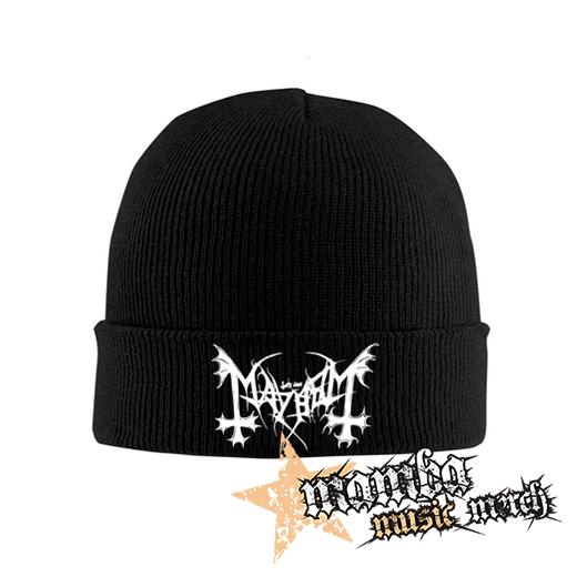 MAYHEM - Logo White - zimná čiapka 