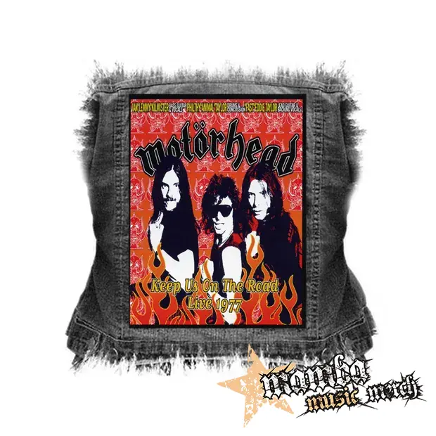 MOTORHEAD - Keep Us on the Road - Live 1977 - chrbtová nášivka (36 x 27 cm)