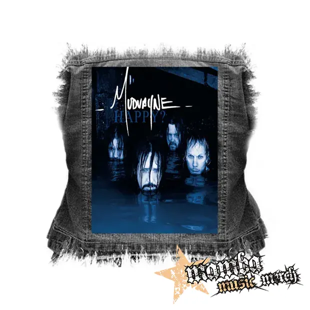 MUDVAYNE - Happy - chrbtová nášivka (36 x 27 cm)