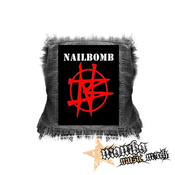 NAILBOMB - Logo Crest - chrbtová nášivka (36 x 27 cm)