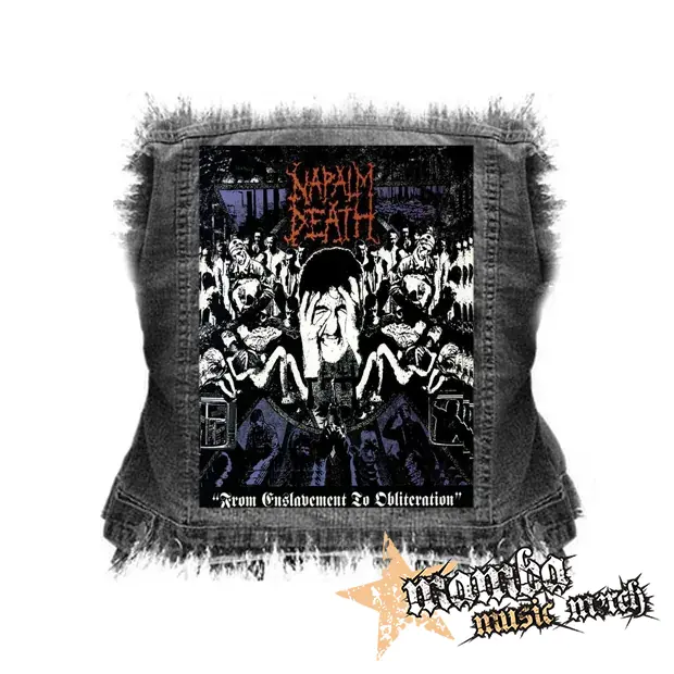 NAPALM DEATH - From Enslavement To Obliteration - chrbtová nášivka (36 x 27 cm)