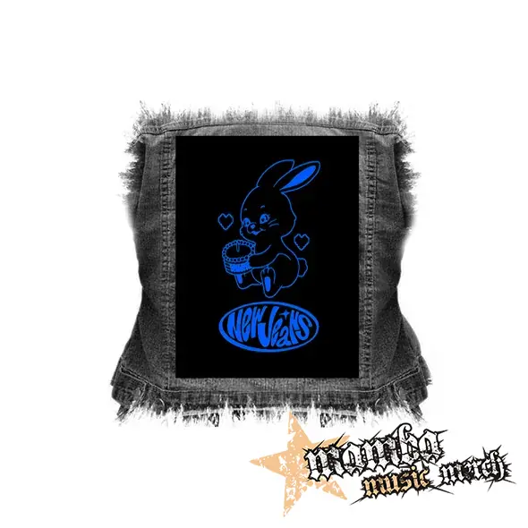 NEWJEANS - Logo & Bunny - chrbtová nášivka (36 x 27 cm)