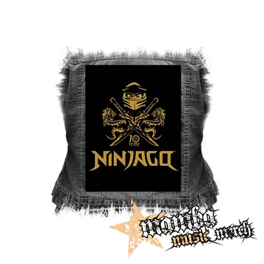 NINJAGO - 10 Years - chrbtová nášivka (36 x 27 cm)