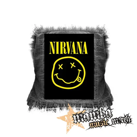 NIRVANA - Big Smile Yellow - chrbtová nášivka (36 x 27 cm)