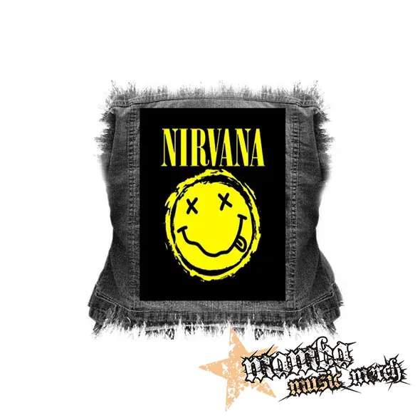 NIRVANA - Grunge Smile - chrbtová nášivka (36 x 27 cm)