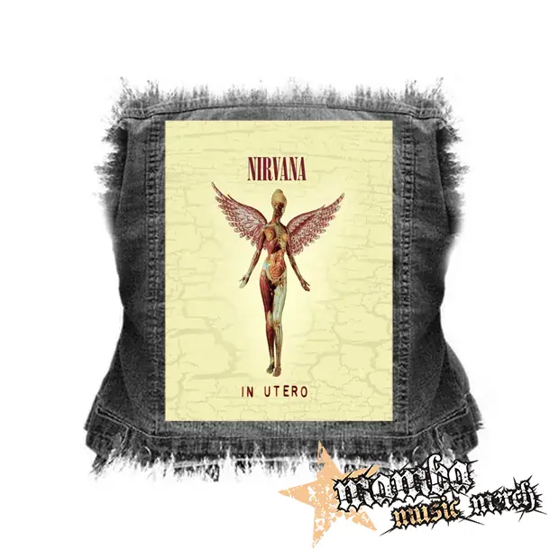 NIRVANA - In Utero - chrbtová nášivka (36 x 27 cm)