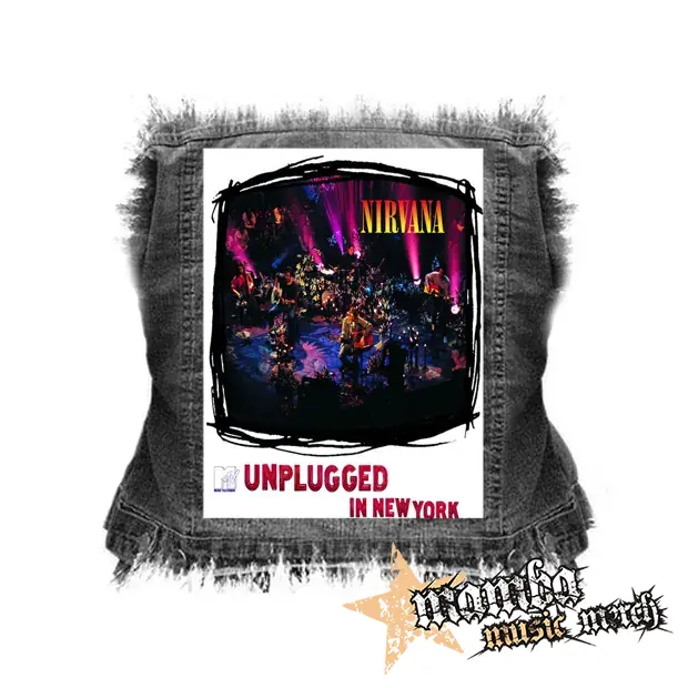 NIRVANA - MTV Unplugged In New York - chrbtová nášivka (36 x 27 cm)