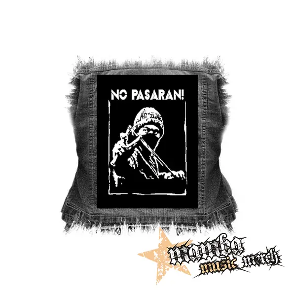 NO PASARAN - Logo Hero - chrbtová nášivka (36 x 27 cm)