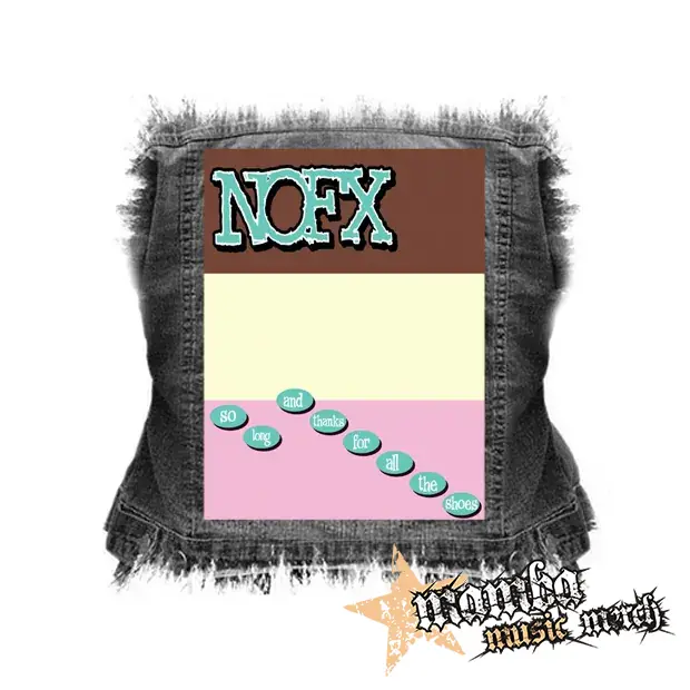 NOFX - So Long & Thanks For All The Shoes - chrbtová nášivka (36 x 27 cm)