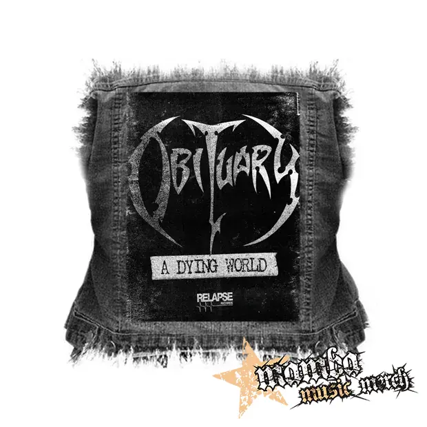 OBITUARY - A Dying World - chrbtová nášivka (36 x 27 cm)