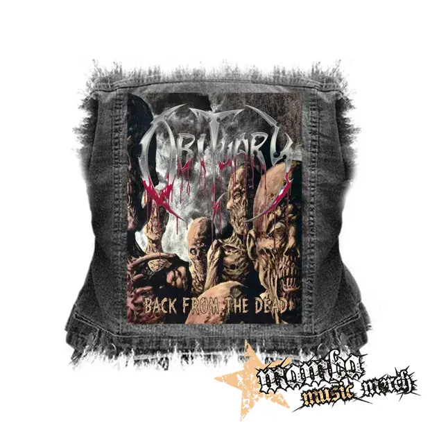 OBITUARY - Back From The Dead - chrbtová nášivka (36 x 27 cm)