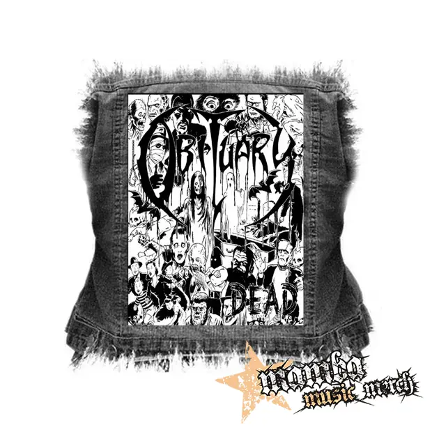 OBITUARY - Dead Live - chrbtová nášivka (36 x 27 cm)