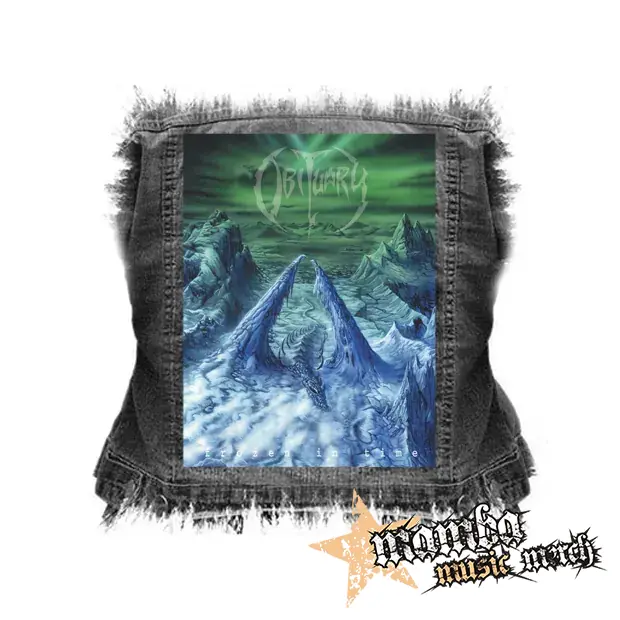 OBITUARY - Frozen In Time - chrbtová nášivka (36 x 27 cm)