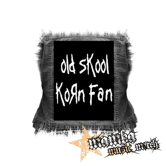OLD SKOOL KORN FAN - chrbtová nášivka (36 x 27 cm)