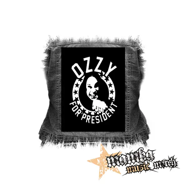 OZZY OSBOURNE - For President - chrbtová nášivka (36 x 27 cm)