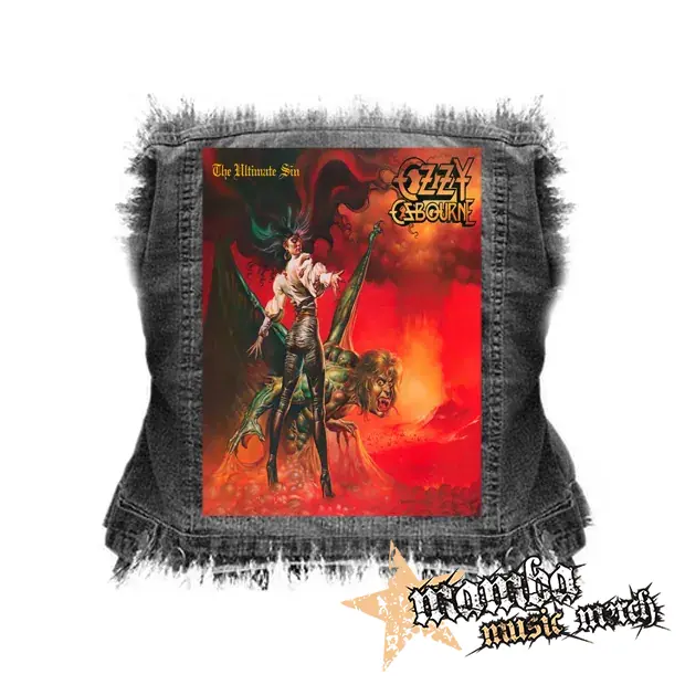 OZZY OSBOURNE - Ultimate Sin - chrbtová nášivka (36 x 27 cm)