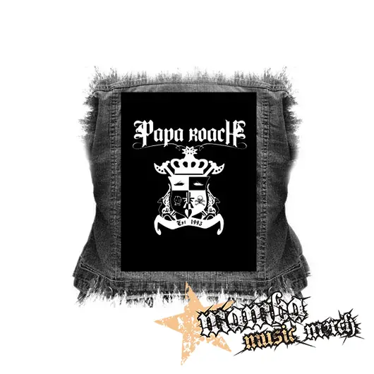 PAPA ROACH - Logo Crest - chrbtová nášivka (36 x 27 cm)