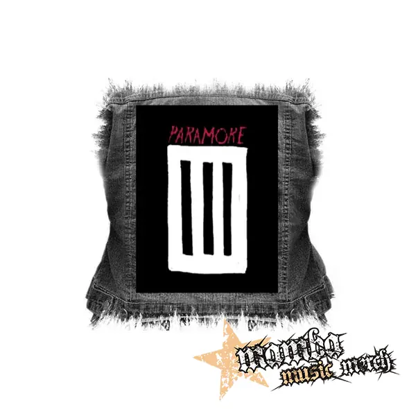 PARAMORE - 3 Bar - chrbtová nášivka (36 x 27 cm)
