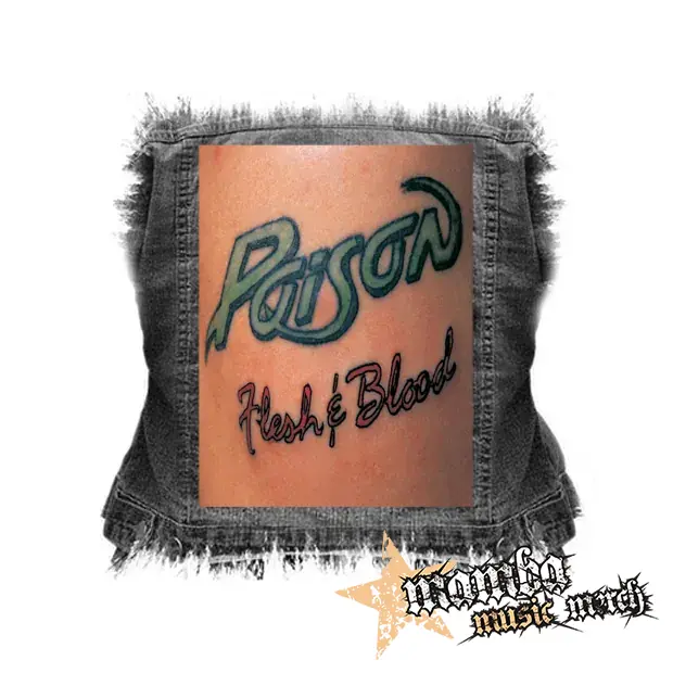 POISON - Flesh & Blood - chrbtová nášivka (36 x 27 cm)
