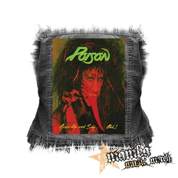 POISON - Open Up And Say...Ahh - chrbtová nášivka (36 x 27 cm)