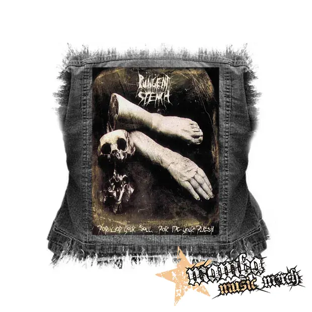 PUNGENT STENCH - For God Your Soul ... For Me Your Flesh - chrbtová nášivka (36 x 27 cm)