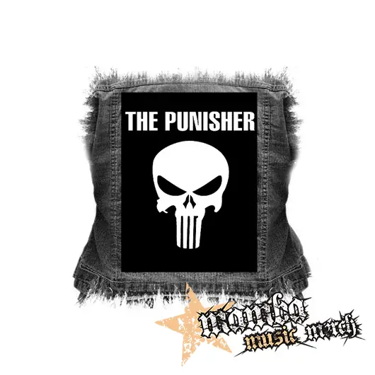PUNISHER - Logo & Skull - chrbtová nášivka (36 x 27 cm)