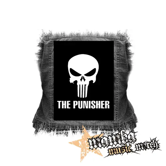 PUNISHER - Logo - chrbtová nášivka (36 x 27 cm)