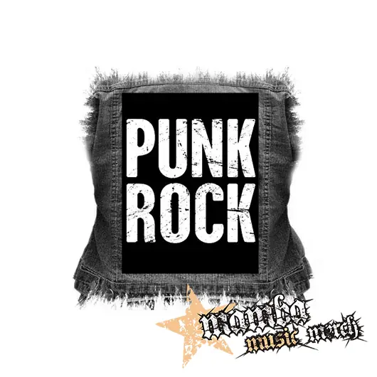 PUNKROCK - Logo Motív 2 - chrbtová nášivka (36 x 27 cm)