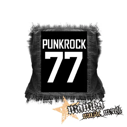 PUNKROCK 77 - Logo Motive 2 - chrbtová nášivka (36 x 27 cm)