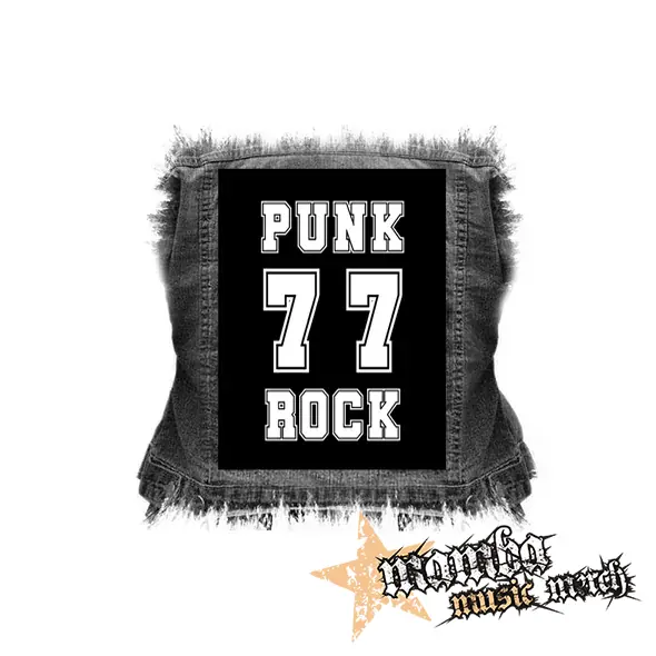 PUNKROCK 77 - chrbtová nášivka (36 x 27 cm)
