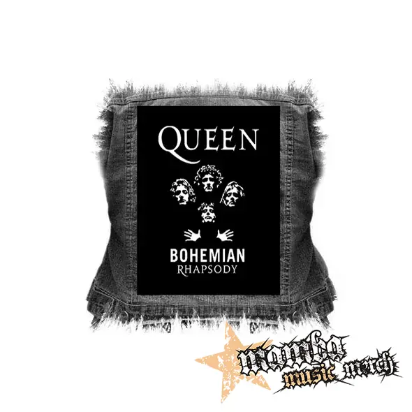 QUEEN - Bohemian Rhapsody White - chrbtová nášivka (36 x 27 cm)