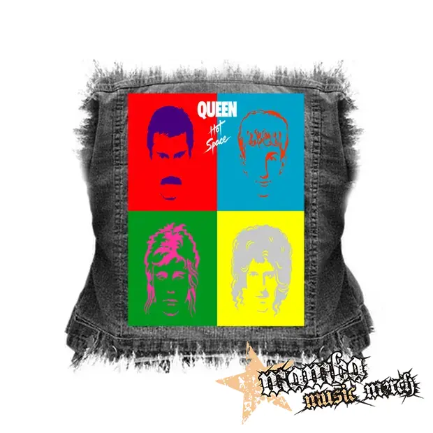 QUEEN - Hot Space - chrbtová nášivka (36 x 27 cm)