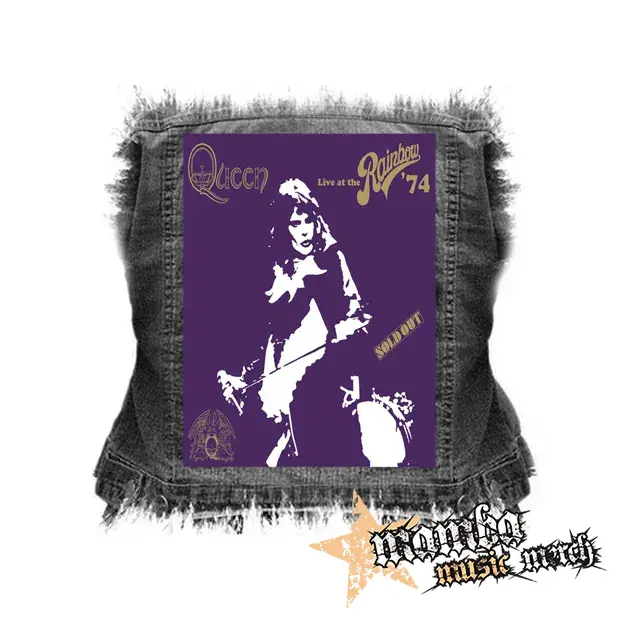 QUEEN - Live At The Rainbow 74 - chrbtová nášivka (36 x 27 cm)