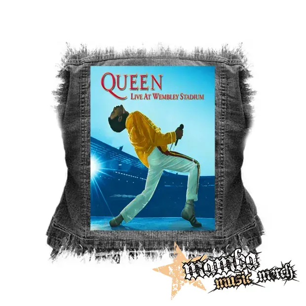 QUEEN - Live At Wembley Stadium - chrbtová nášivka (36 x 27 cm)