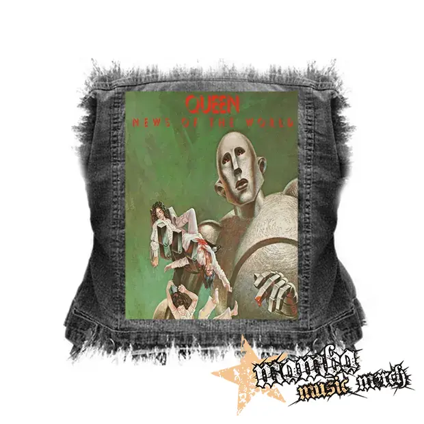 QUEEN - News Of The World - chrbtová nášivka (36 x 27 cm)
