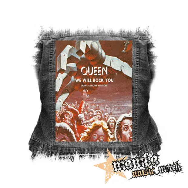 QUEEN - We Will Rock You - chrbtová nášivka (36 x 27 cm)