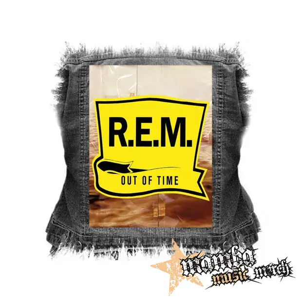 R.E.M. - Out Of Time - chrbtová nášivka (36 x 27 cm)