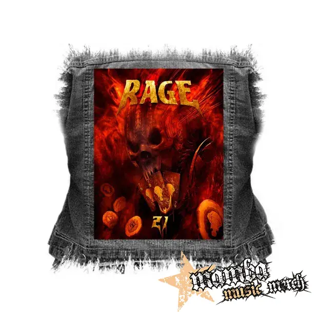 RAGE - 21 - chrbtová nášivka (36 x 27 cm)