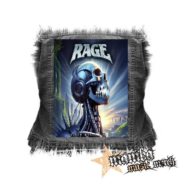 RAGE - A New World Rising - chrbtová nášivka (36 x 27 cm)