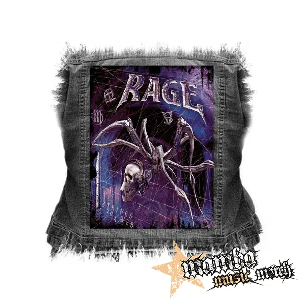 RAGE - Strings to a Web - chrbtová nášivka (36 x 27 cm)