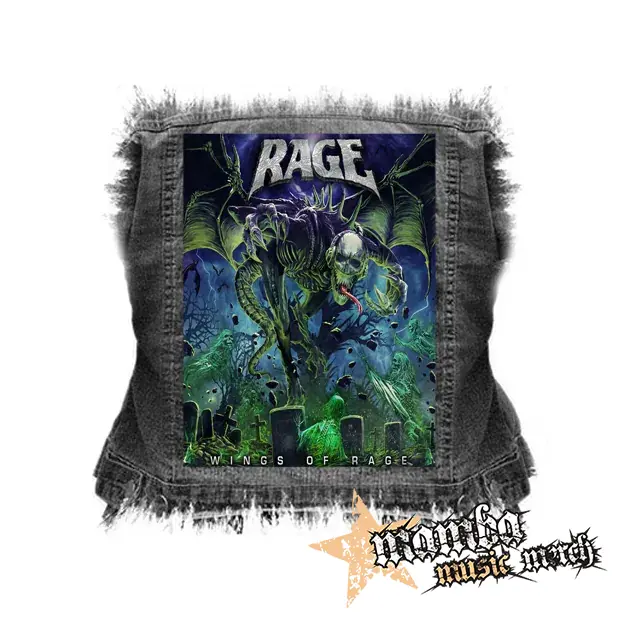 RAGE - Wings of Rage - chrbtová nášivka (36 x 27 cm)