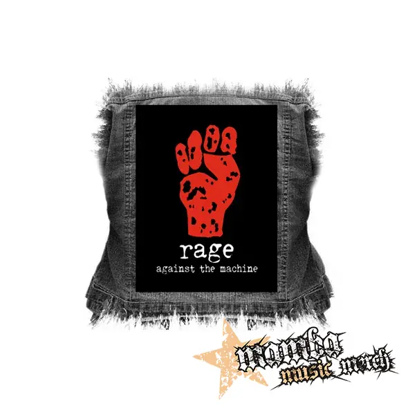 RAGE AGAINST THE MACHINE - Logo Paw - chrbtová nášivka (36 x 27 cm)