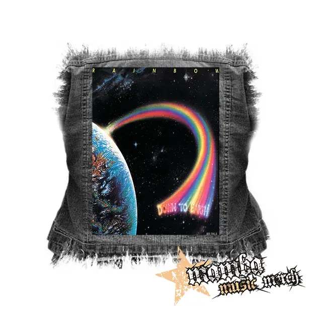 RAINBOW - Down To Earth - chrbtová nášivka (36 x 27 cm)