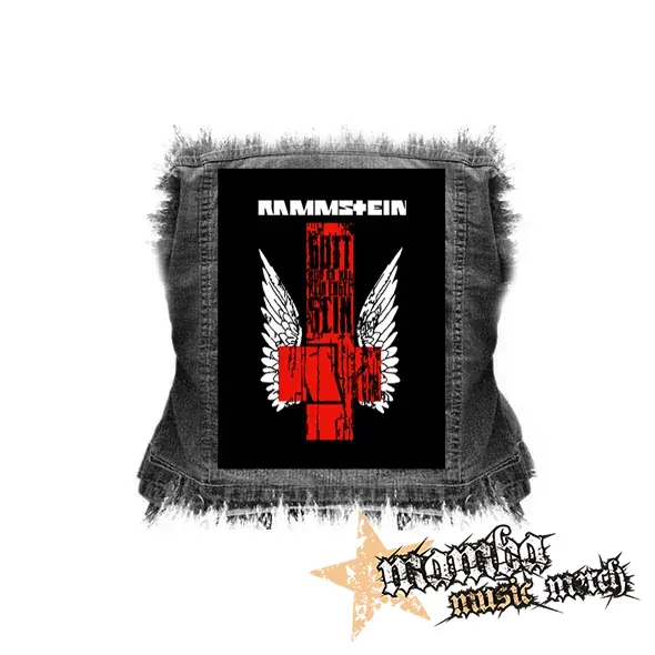 RAMMSTEIN - Engel Cross - chrbtová nášivka (36 x 27 cm)