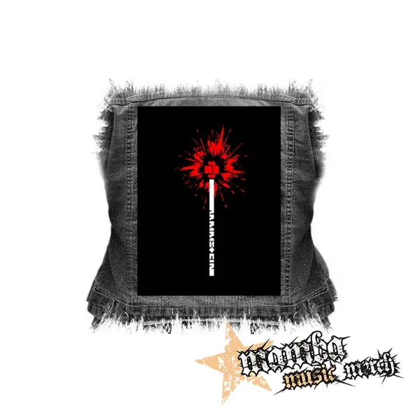 RAMMSTEIN - Logo Spiel - chrbtová nášivka (36 x 27 cm)