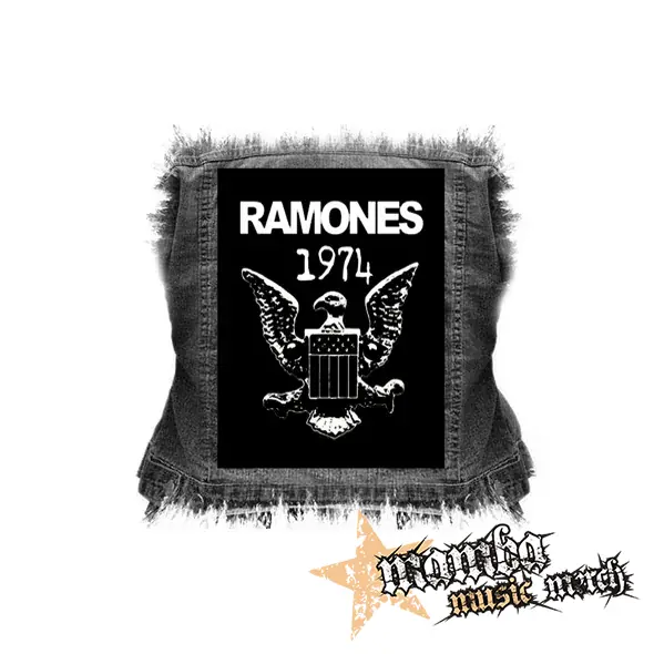 RAMONES - 1974 - chrbtová nášivka (36 x 27 cm)