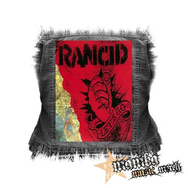 RANCID - Let's Go - chrbtová nášivka (36 x 27 cm)